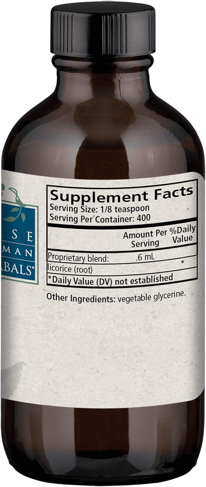 Wise Woman Herbals Licorice Root Solid Extract 4:1, Alcohol-Free, Herbal Digestive & Stomach Comfort, Adrenal Balance, Immune & Respiratory Support, Supports a Healthy Inflammatory Response, 8 Fl Oz