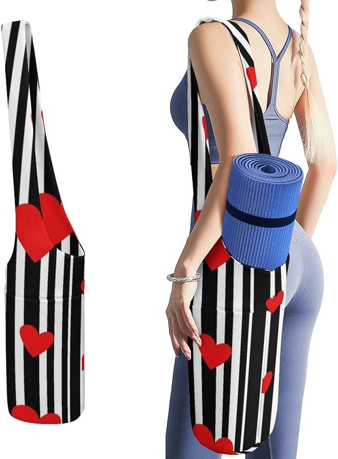 Meaudiwes Large Size Yoga Mat Bag with Long Strap, Yoga Mats Carrier Storage Bag, Exercise Mat Holder Accessories