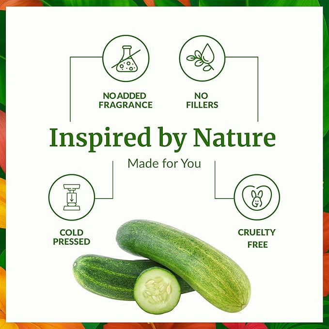 SVA Cucumber Seed Oil - 4 Fl Oz – 100% Natural Cold Pressed Cucumber Oil - for Face, Skin Care, Hair Care, Scalp Massage & Body Massage – Carrier Oil with Dropper