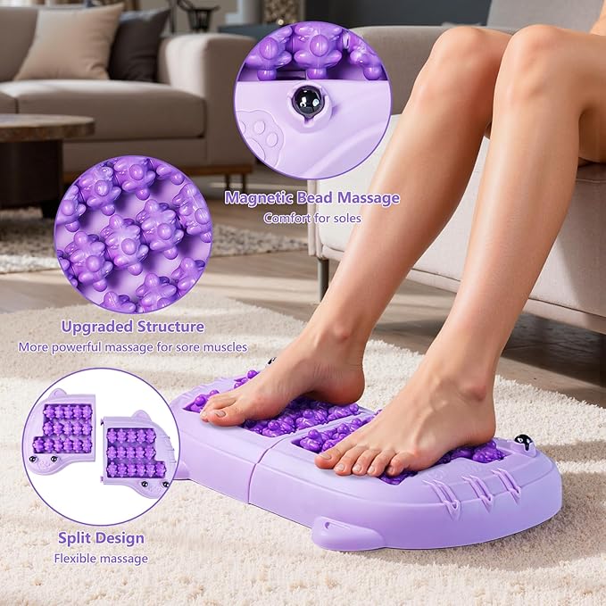 Dual Foot Massager Roller (Orange)