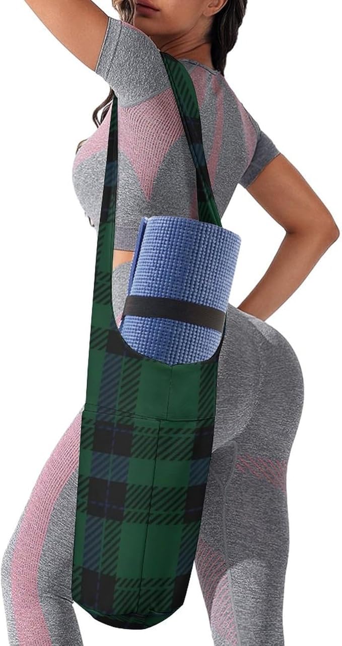 Aiyoolee Yoga Mat Bags, Large Tote Yoga Mat Carrier Holder with Water Bottle Pocket, Adjustable Shoulder Strap Storage Bag