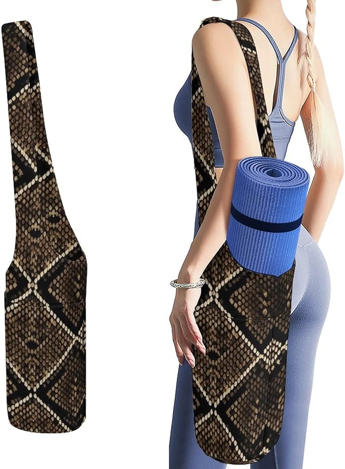 Meaudiwes Large Yoga Mat Bag Fit Most Size for Ladies Yoga Mats Carrier Bags Multi-Functional Exercise Mat Holder Storage Bag