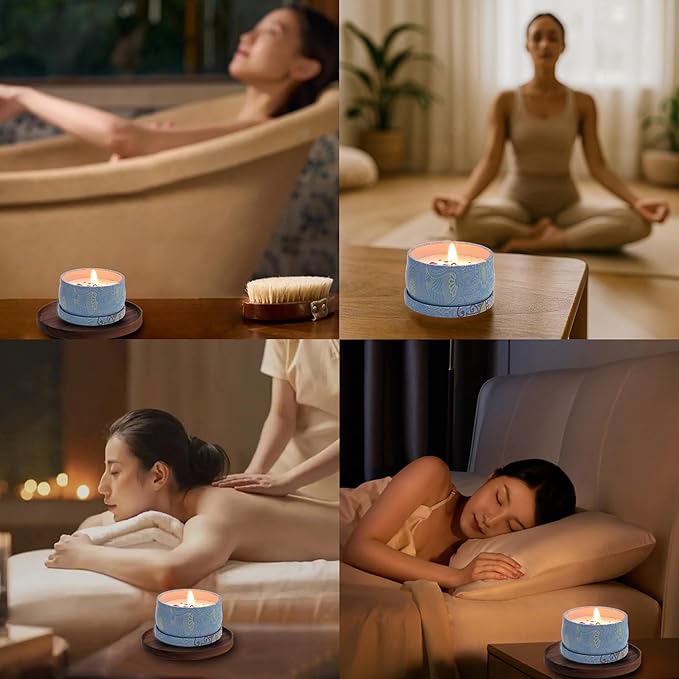 Scented Candles Gift Set for Women – 4 Pack Soy Wax Candles with Essential Oils – All Natural Non Toxic Candle Gift for Women for Relaxation & Stress Relief, Candles for Home Scented & Aromatherapy
