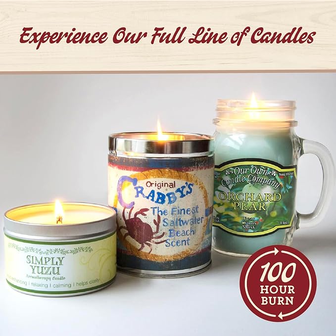 Our Own Candle Company Pumpkin Cream Pie Scented Mason Jar Candle, 100 Hour Burn Time, Made in The USA - 13 Ounces
