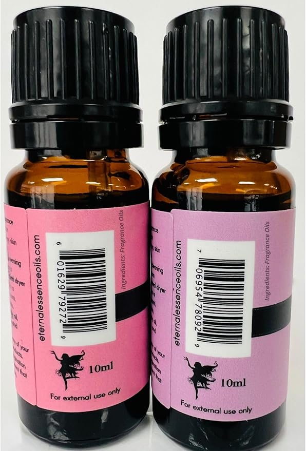 Eternal Essence Oils 2 Pack 10ml Premium Fragrance Oil - Enchanted Orchid & Water Lily - for Candle, Soap Making, Aromatherapy, Diffusers, Home Care, & Humidifiers