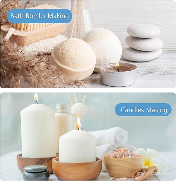 Soft Powder Fragrance Oil - ESSLUX Essential Oils for Diffuser, Candle Soap Making Clean Fresh Scents, Aromatherapy Scented Massage, Perfume for Humidifier Home Fragrance, 1 fl oz
