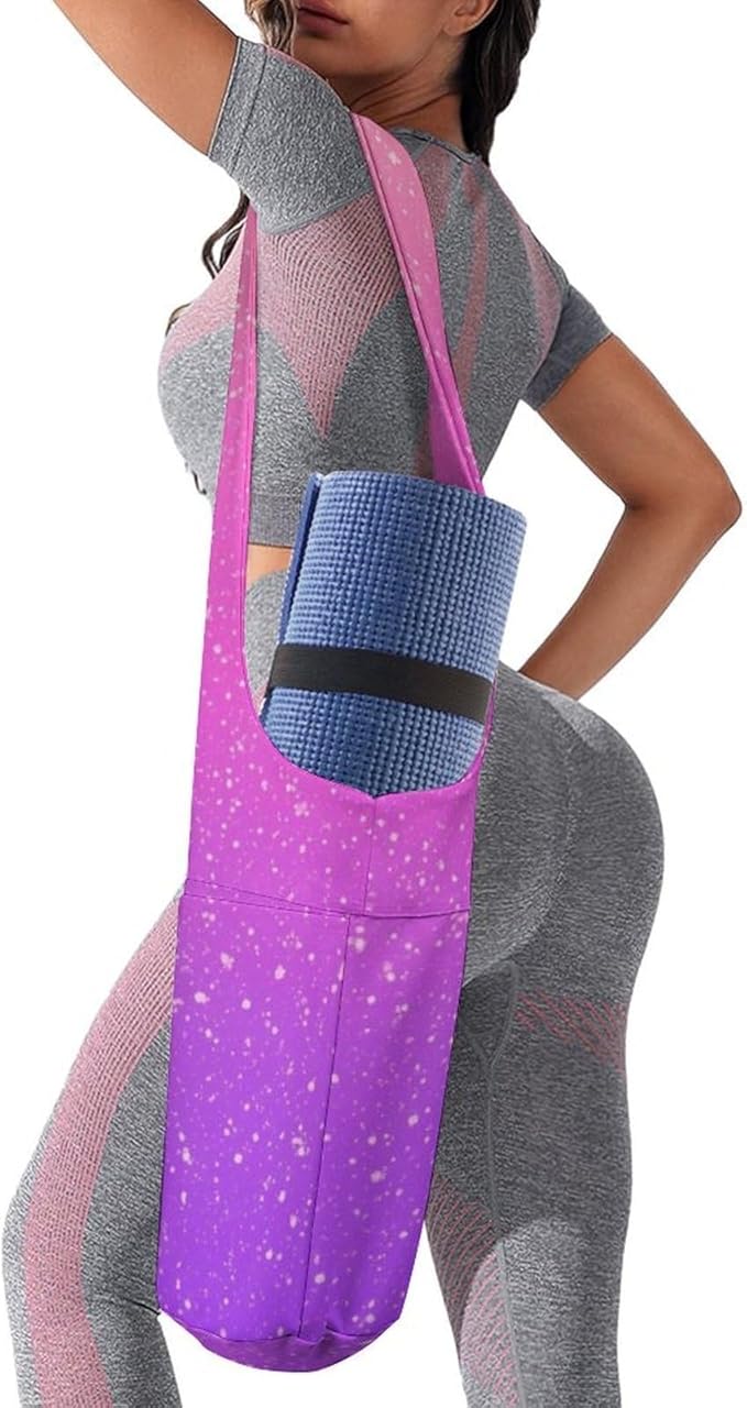 Meaudiwes Large Yoga Mat Bag Fit Most Size for Ladies Yoga Mats Carrier Bags Multi-Functional Exercise Mat Holder Storage Bag
