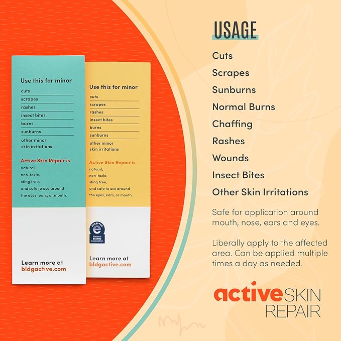 Active Skin Repair - First Aid Natural & Non-Toxic Healing Ointment & Antiseptic Spray for Minor Cuts, Wounds, Scrapes, Rashes, Sunburns, and Other Skin Irritations (Bundle, Combo, 3 oz Each)