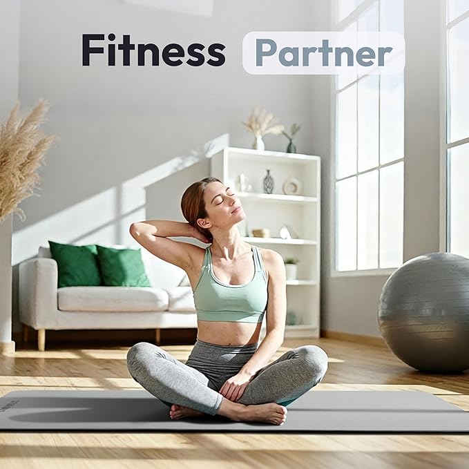Umineux Yoga Mat Non Slip, 6MM (1/4") Yoga Mat Strap, POE Yoga Mats for Women Men, 72"x24", Great for Workout, Yoga, Pilates, Fitness & Floor Exercises