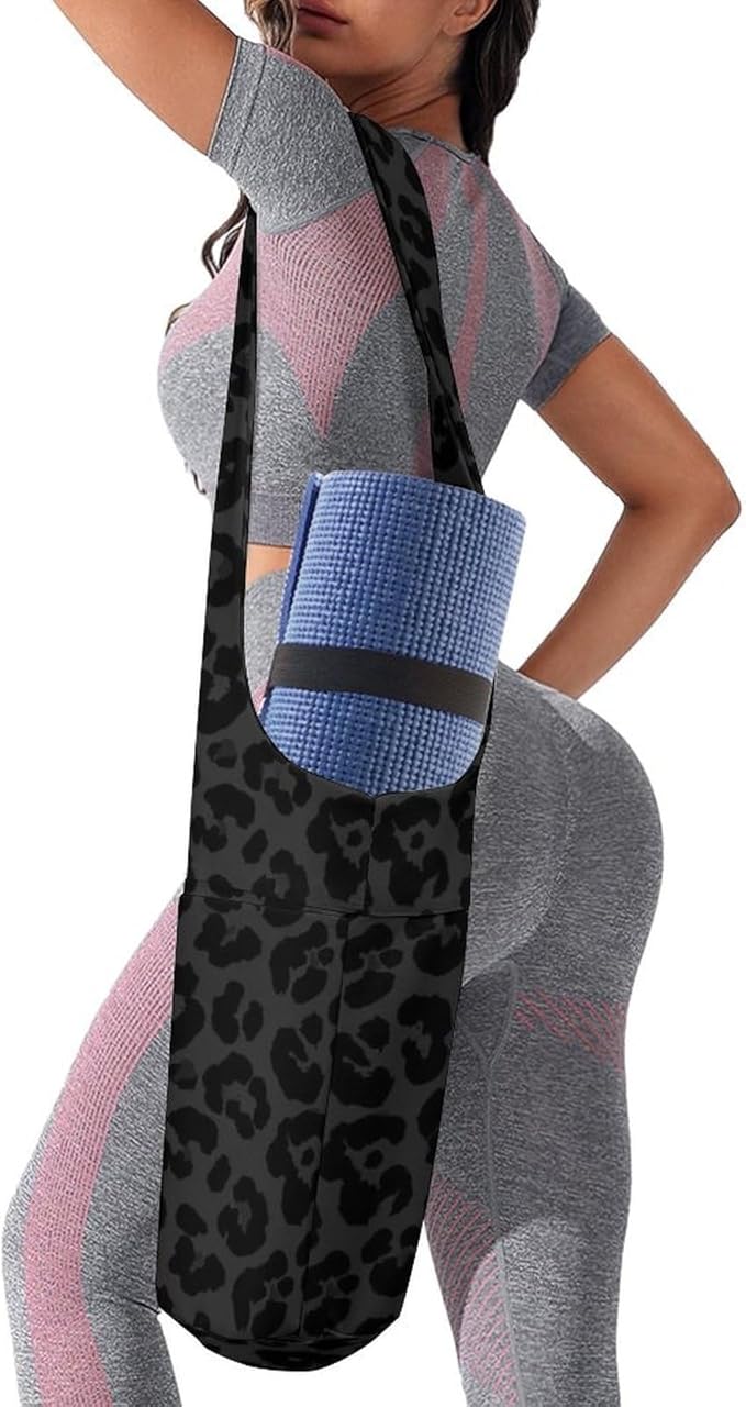Meaudiwes Large Size Yoga Mat Bag with Long Strap, Yoga Mats Carrier Storage Bag, Exercise Mat Holder Accessories
