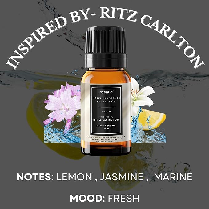 Scentia Essential Oil Blend Gift Set – Buyers’ Favorites – 10 mL, 0.34 fl oz | Inspired by Luxury Destinations | Premium Aroma Oils for Waterless & Ultrasonic Diffusers - Made in USA