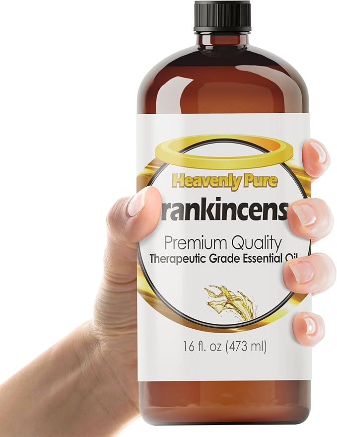Frankincense Essential Oil 16 Fl Oz (Pack of 1) Large Bottle for Aromatherapy Diffusers and DIY Blends