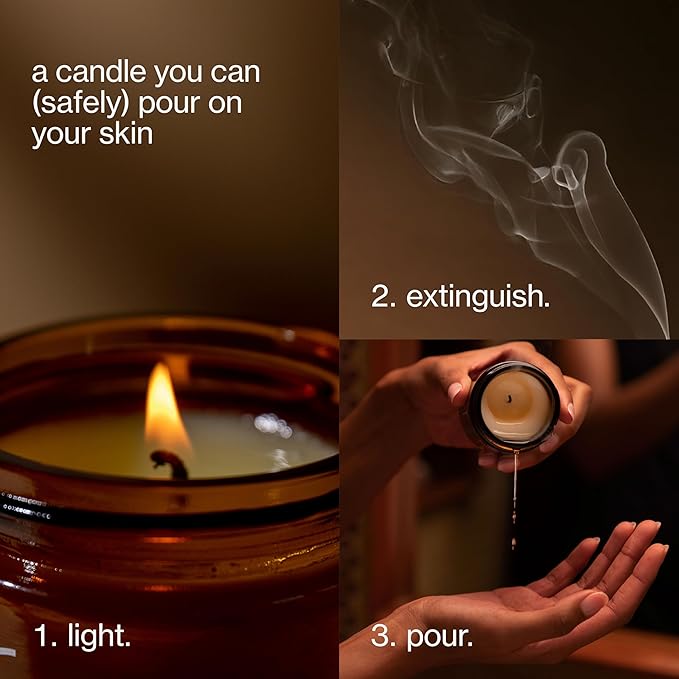 Maude Burn No. 0 - Unscented Jojoba Oil Massage Candle with Hydrating, Skin-Softening Soybean Oil - Paraben, Cruelty + Phthalate-Free Massage Oil Candle - Home + Self Care Gifts for Women & Men (4 oz)