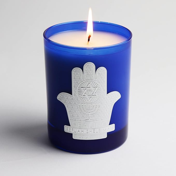 SAINT Refuah Sheleimah Scented Candle with Prayer and Prayer Coin, Complete and Speedy Recovery, Soy Coconut Aromatherapy Candle with 80 Hour Burn Time, Special Edition