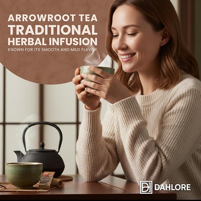 Korean Kudzu (Arrowroot) Tea Mix 칡차 Traditional Herbal Drink Powder with Kudzu Root | Instant Stick Packs, Easy to Brew | Naturally Caffeine-Free | DAHLORE (Kudzu)