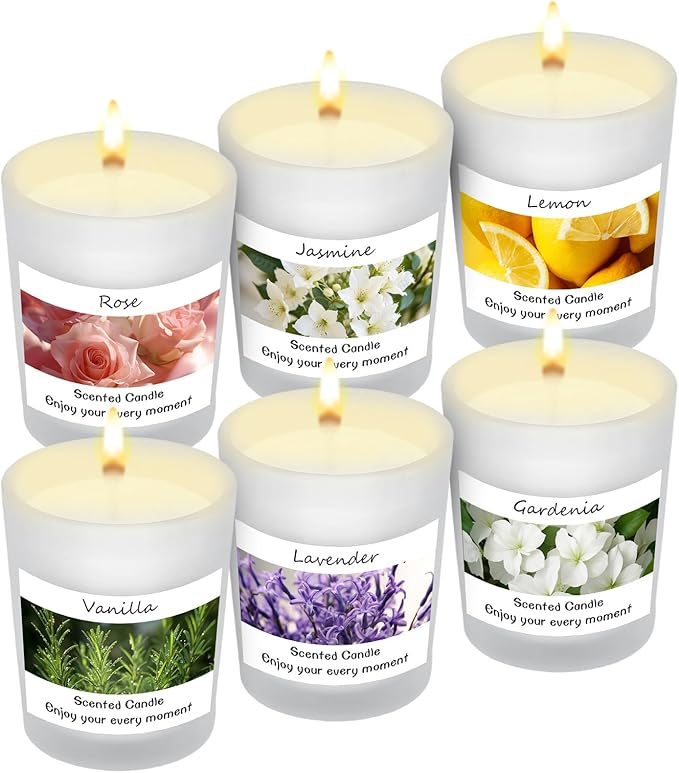 Aromatherapy Scented Candles Gift Set, Perfect Relaxation and Home Decor,Variety Scent 6 Pack Soy Candles for Men and Women Birthday, Valentine, Anniversary, Christmas Gifts(6 Pack-Style 2)