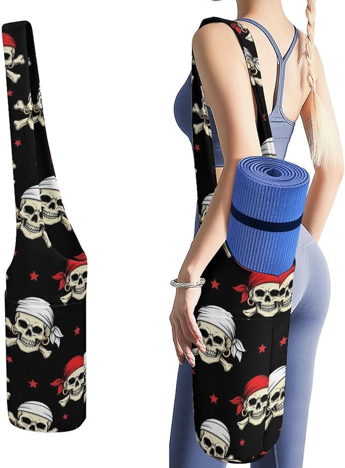 Aiyoolee Women's Portable Yoga Mat Bag Single Shoulder Carrier with Pocket for Gym Yoga Workout Travel