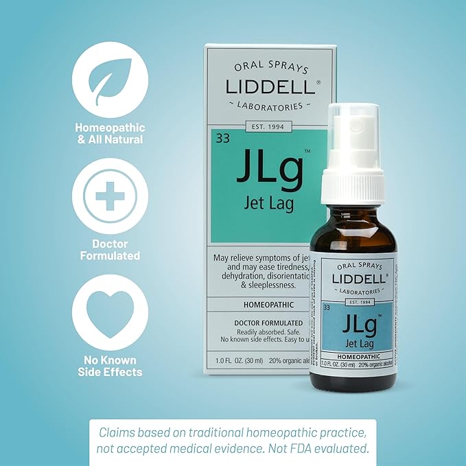 Liddell Homeopathic Jet Lag Remedy, 1 Fluid Ounce