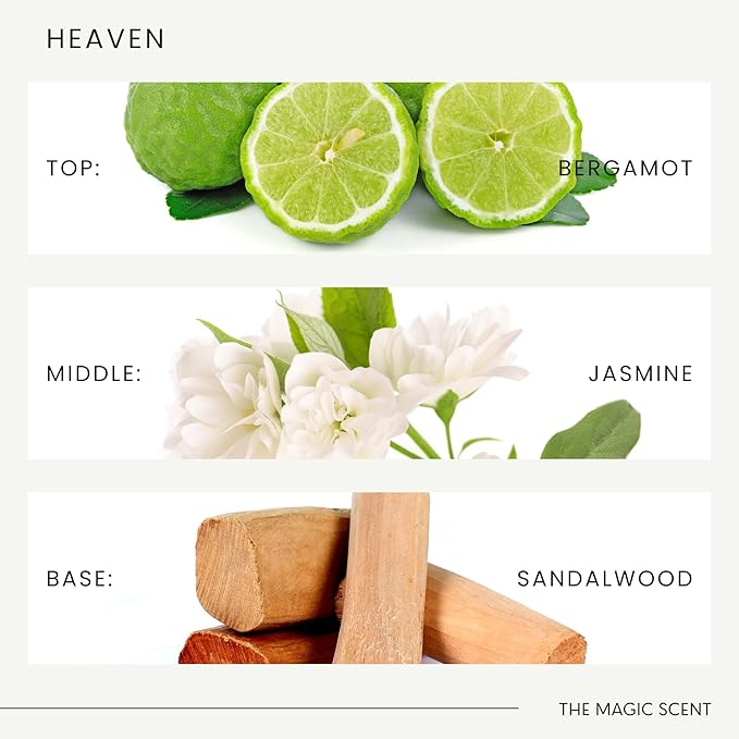 THE MAGIC SCENT Heaven Hotel Scent Diffuser Oil - Cold-Air & Ultrasonic Fragrance Oil for Diffuser Inspired by The Aria Hotel, Las Vegas - Essential Oil Aromatherapy (500 ml)