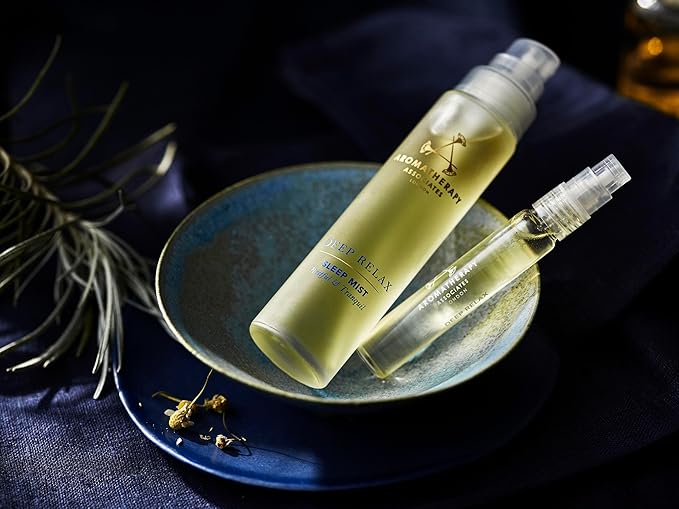 Aromatherapy Associates Deep Relax Sleep Mist. Body and Linen Spray for Restorative Sleep. Made with Vetivert, Chamomile and Sandalwood Essential Oils (1.69 fl oz)