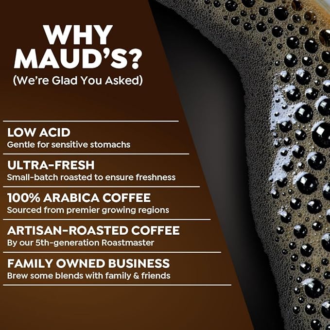 Maud's Dark Roast Coffee Pods, 100ct, Recyclable Single Serve Pods – 100% Arabica Coffee, Compatible with Keurig K Cups Maker