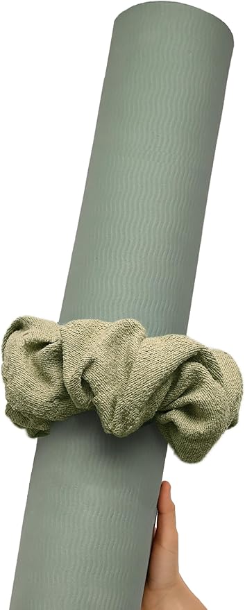 Mirmire Yoga Mat Scrunchie - Holds Your Yoga Mat in Style - Durable & Elasticity Fabric - Fits All Standard Yoga Mats (mat not included)