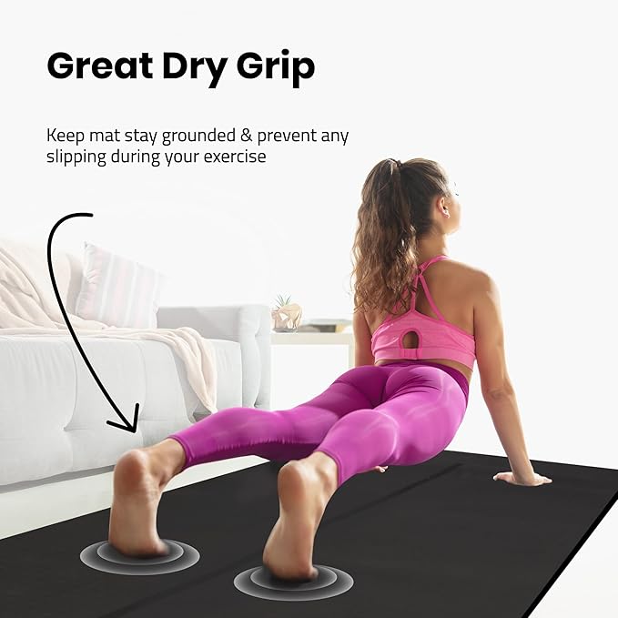 Gogokiwi Extra Wide Yoga Mat for Men Women (72"L x 36"W) Non Slip Fitness & Exercise Mat with Alignment Marks for Yoga, Pilates, Floor Workouts