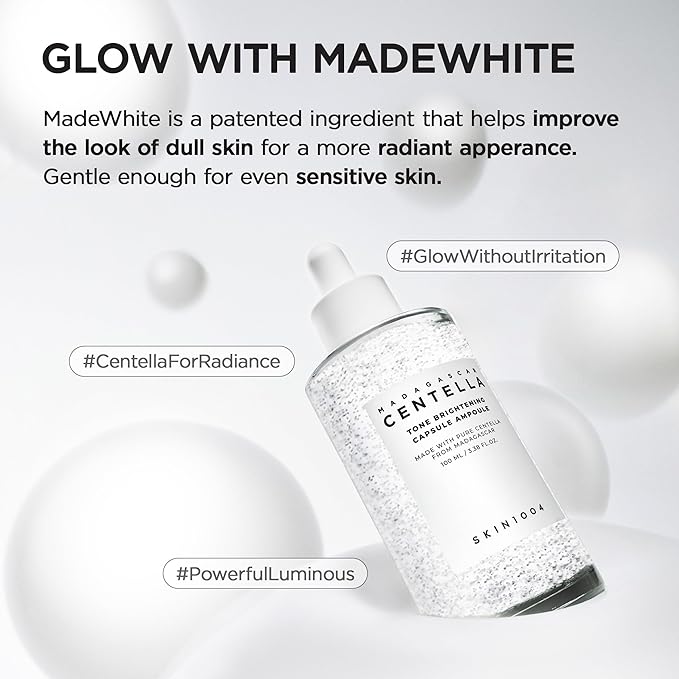 SKIN1004 Tone Balancing Capsule Ampoule, Valentine Gifts, Niacinamide Serum for Face, Korean Hydrating Facial Serum for Dark Spot & Skin Tone with Tranexamic Acid, Korean Skin Care, 3.38 fl.oz / 100ml