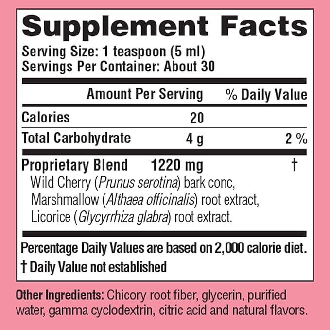 Children's Chest Night Herbal Syrup, Nighttime Sleep Support to Soothe The Throat & Chest, with Wild Cherry Bark, Marshmallow & Licorice Root - 5.1 Fl oz (30 Servings)