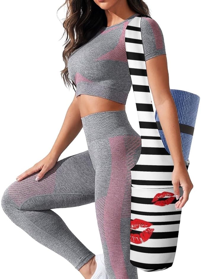 Aiyoolee Yoga Mat Bag Large Tote Carrier Holder with Water Bottle Pocket Yoga Bags
