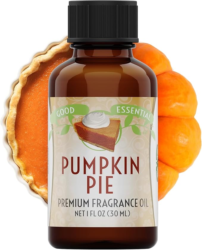 Good Essential Professional Pumpkin Pie Fragrance Oil (1 fl oz / 30ml) for Halloween Candles, Diffusers, Soaps, Lotions, Perfume, Home Scents