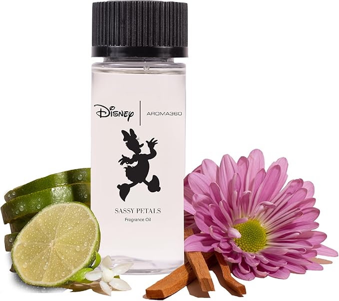Aroma360 | Disney | Sassy Petals Fragrance Oil Blend | Daisy Duck | Luxury Aromatherapy Scent Diffuser Oil | Bergamot, Rose and Amber 1.7 fl oz, 50 mL