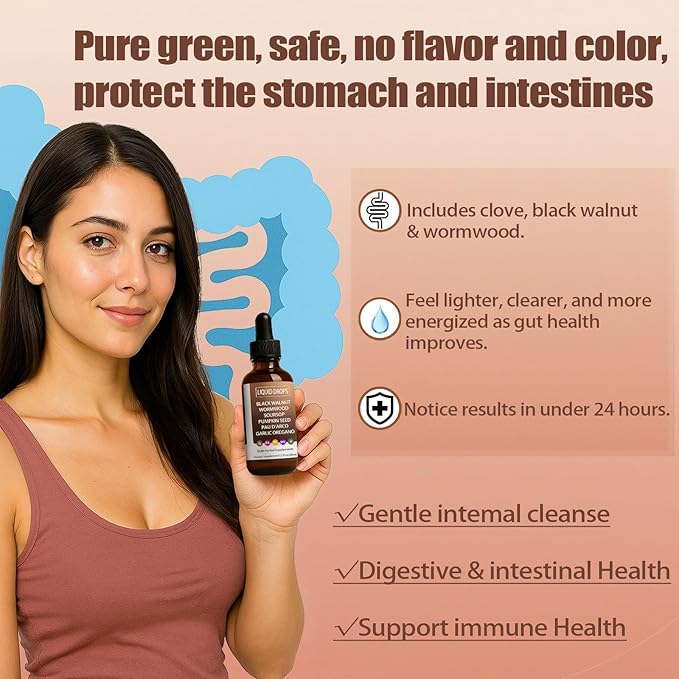 VELLO Black Walnut Wormwood | Soursop, Pumpkin Seed, PAU D'arco, Garlic Oregano | -2 Oz/60ml (1)