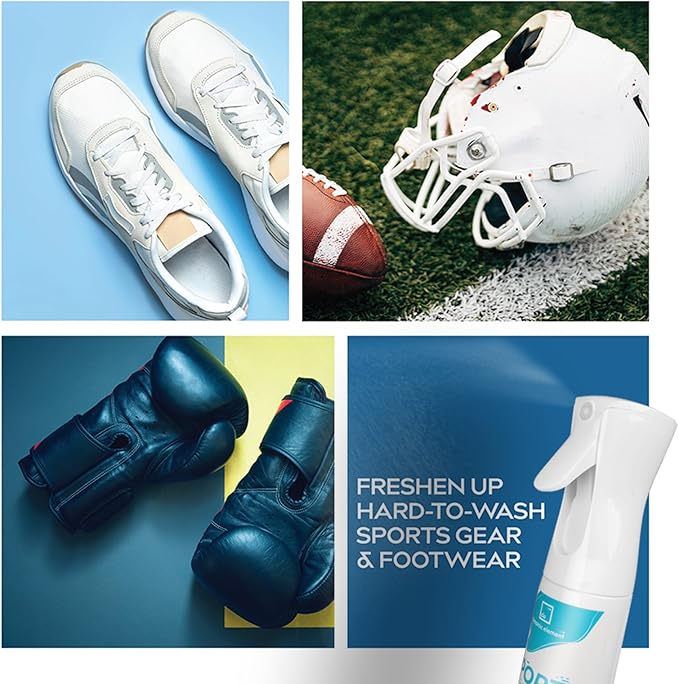 Dynamic Element Sports Gear Odor Eliminator Spray - Unscented Deodorizer for Helmets, Gloves, Hockey Pads, Yoga Mats & Shoes - Mineral-Based - 9 fl oz