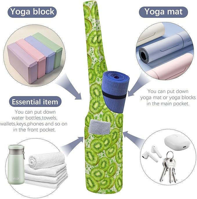 KKdskkds Fantasy Evil EyesYoga Mat Bag Large Opening Long Tote Yoga Mat with Pocket Fit Most Size Mats