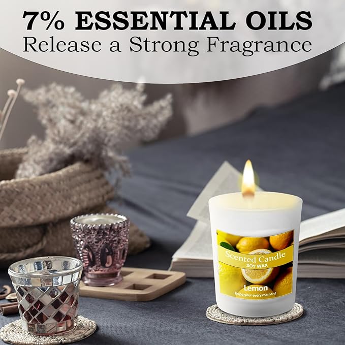 6-Pack Scented Candles Gift Set, Home Relaxation Soy Wax Aromatherapy Candles, Valentine, Anniversary, Christmas Birthday Gifts for Women & Men(6 Pack-Style 1)