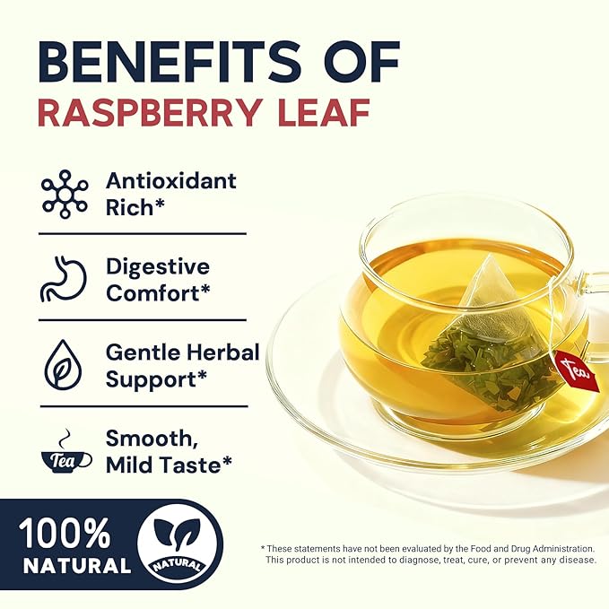 Raspberry Leaf Herbal Tea - 100 Teabags