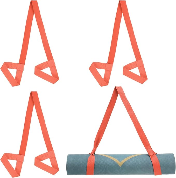 PATIKIL Yoga Mat Strap, Adjustable Yoga Mat Carrier Straps Sling Cotton Anti Slip Mat Holder Stretching Band