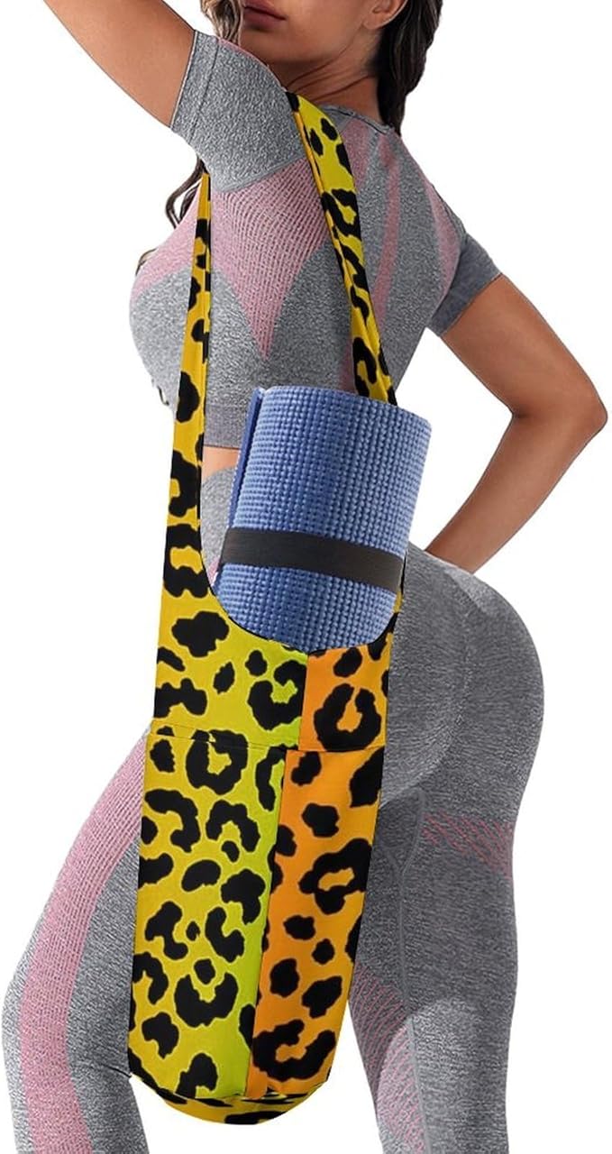 Meaudiwes Large Size Yoga Mat Bag with Long Strap, Yoga Mats Carrier Storage Bag, Exercise Mat Holder Accessories
