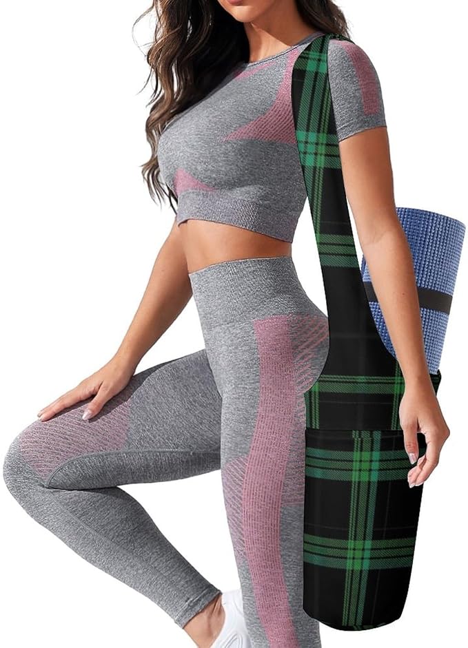 Aiyoolee Yoga Mat Bags, Large Tote Yoga Mat Carrier Holder with Water Bottle Pocket, Adjustable Shoulder Strap Storage Bag