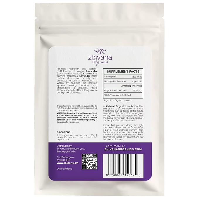 Culinary Lavender Flowers Organic - Dried Food Grade Lavender for Drinks, Cooking & Baking - Edible & Aromatic – Té de Lavanda Natural