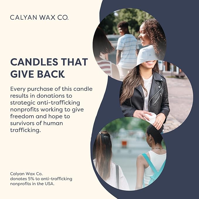 Calyan Wax Co. Fir & Clove Scented Candle - 75 Hour Burn - Luxury Non Toxic Soy Wax Candles - Long Lasting Black Tumbler Jar Candle for Home - 10.2oz