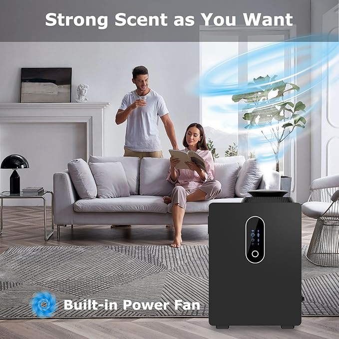2025 Upgraded HVAC Scent Diffuser Machine, WiFi Control, Coverage 6000 Sq.Ft, Scent Air Machine for Home 1000ML, Waterless Cold Air Aromatherapy Essential Oil Hotel Scent Diffuser for Large Room