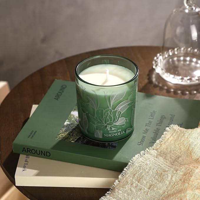 ROMIIE ZOI Scented Candle - Magnolia - 6oz Aromatherapy Soy Wax Jar Candle for Home, Gifts for Women - 170g
