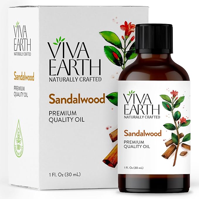 Sandalwood Essential Oil – Premium Quality Oil and Natural Woody Aroma for Diffusers, Massage, DIY Aromatic Blends, Soap & Candle Making – with Dropper, 1 Fl Oz