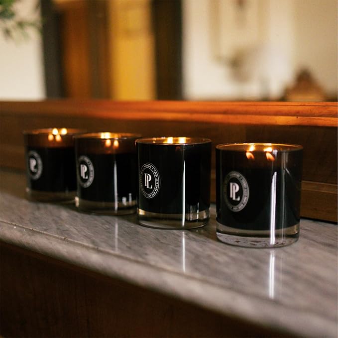 Preston Lane Complete Candle Set, 4 Double-Wick Scented Candles with Vegan, Soy Wax Blend, 7.5 Oz Each
