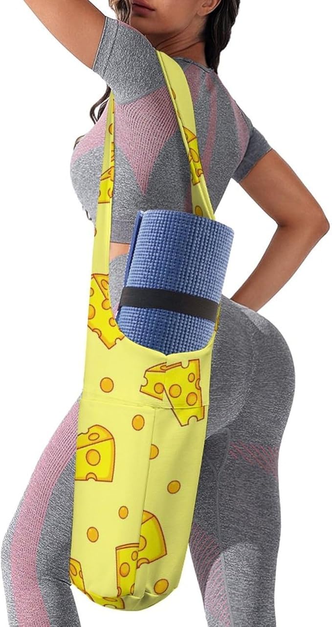Aiyoolee Yoga Mat Bag with Large Pocket, Strap Bag Carriers for Women