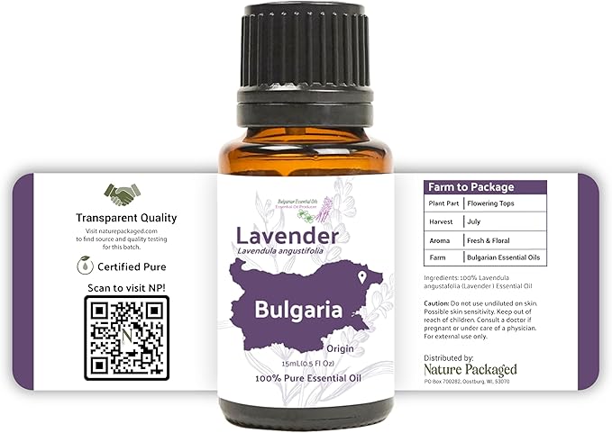 Lavender Oil - Bulgarian Essential Oils - Lavender Diffuser - Pure Therapeutic Grade (8oz)