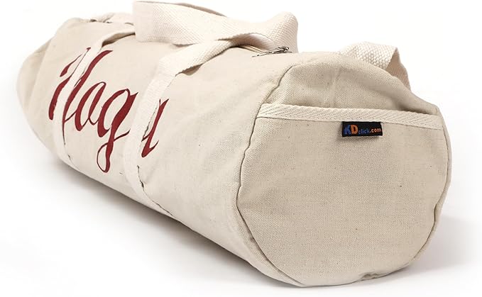 KNK Canvas Cotton Yoga Mat Bag with Strap – Ecofriendly, Durable, Washable Yoga Mat Carrier Cover