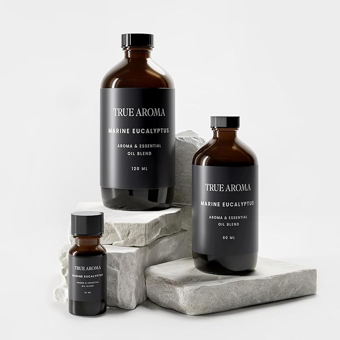 Marine Eucalyptus Essential Oil | Eucalyptus Essential Oils For Aroma Diffusers | Natural Eucalyptus Essential Oil For Diffuser | Aromatherapy Essential Oils | Essential Oil Blends - 120 ML